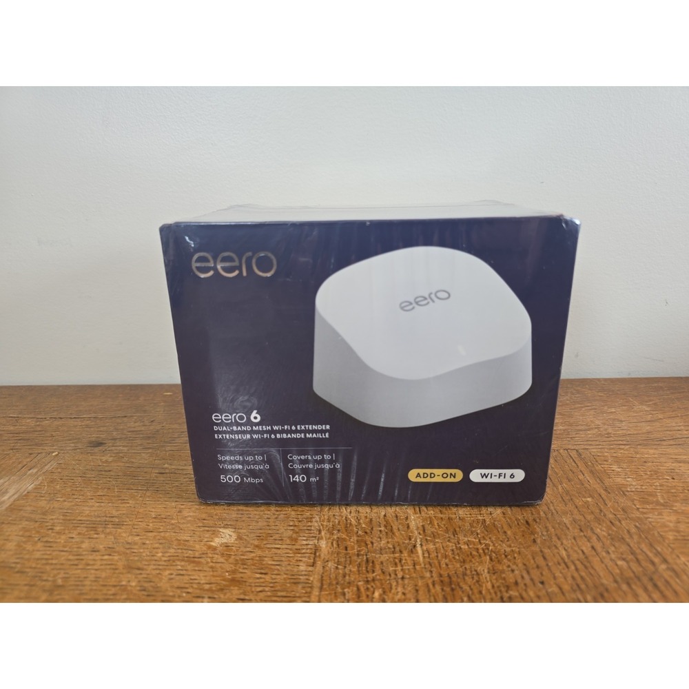 NEW Eero 6 Mesh Wi-Fi 6 Extender Dual-Band  -Add-On Only- White SEALED